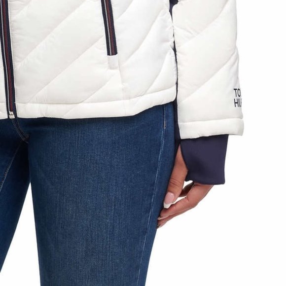 Tommy Hilfiger Womens Packable Jacket--White - Picture 4 of 10